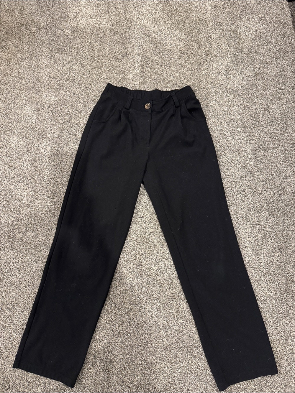 HALARA Black Straight-Leg High-Waist Pants